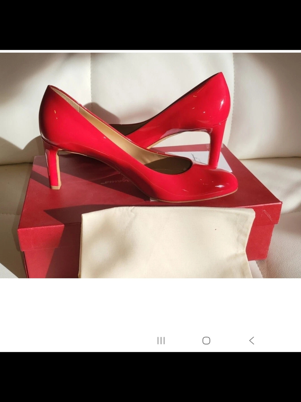 Salvatore Ferragamo LEO 70 Women's Red Pums Size 9C NWB